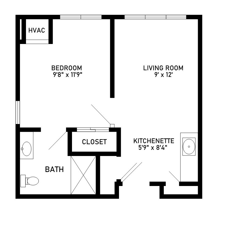 hyland one bed one bath