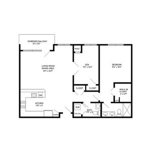 lafayette flor plan 1 bedroom 1 bathrom